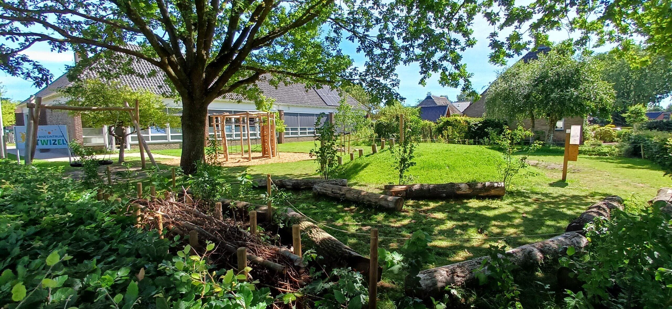 Spelen, ontdekken en groeien op een groen schoolplein in Twijzel