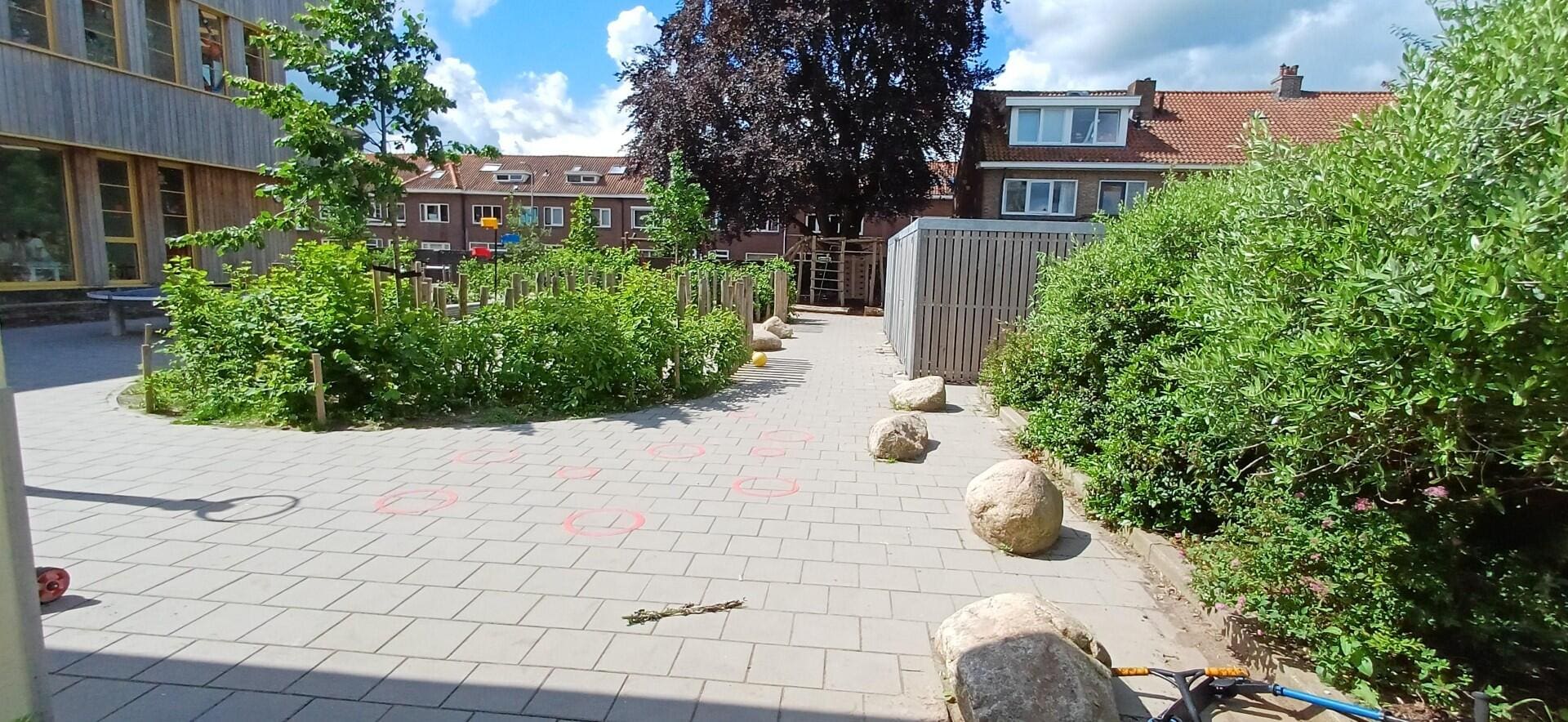 Groen schoolplein met multifunctionele elementen voor Basisschool het Mozaïek in Zwolle