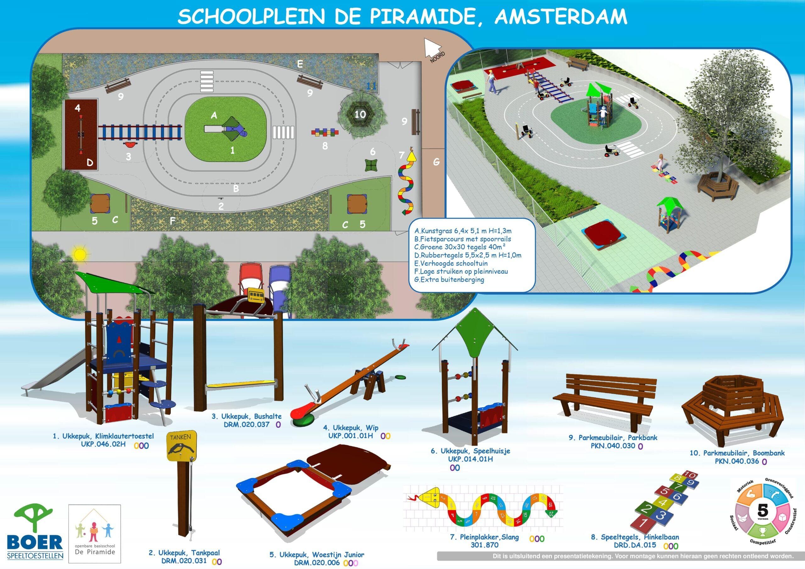 Redesign of the OBS De Piramide schoolyard