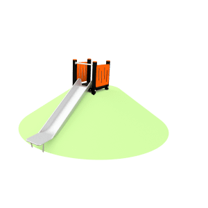 Toboggan de talus avec parois latérales H1.5 BBPE021.4UR