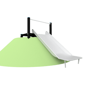 Taludglijbaan breed + bordes H1.5 BBP.021.7KR