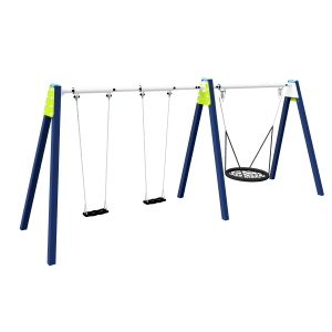 Multi balançoire avec nid d'oiseau 100cm Anti-enroulement H2.5 BBPE039.9A