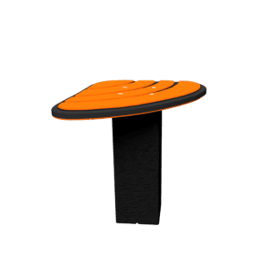Stool Shell orange IPPE010.022