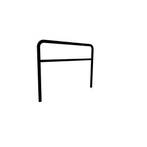 Fietsleunbeugel 120cm rvs PKN.FAD.012.R