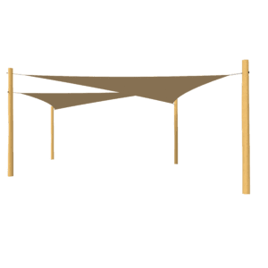 Sonnensegel mit Pfosten PKNEROB.008