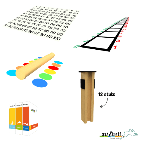 Bewegend leren speeltuin product set