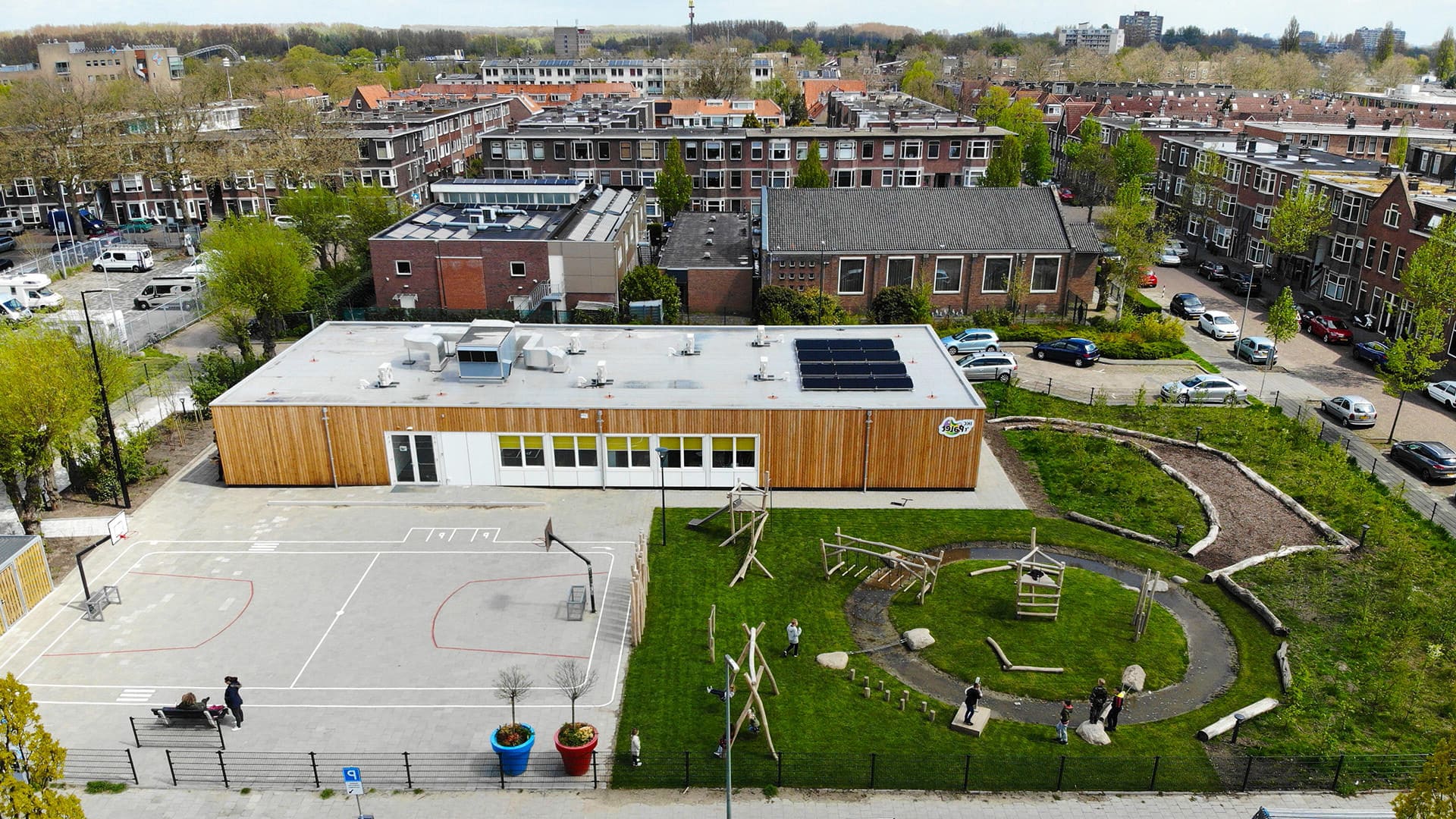 Groenblauw schoolplein ontwerpen en inrichten met BOERplay