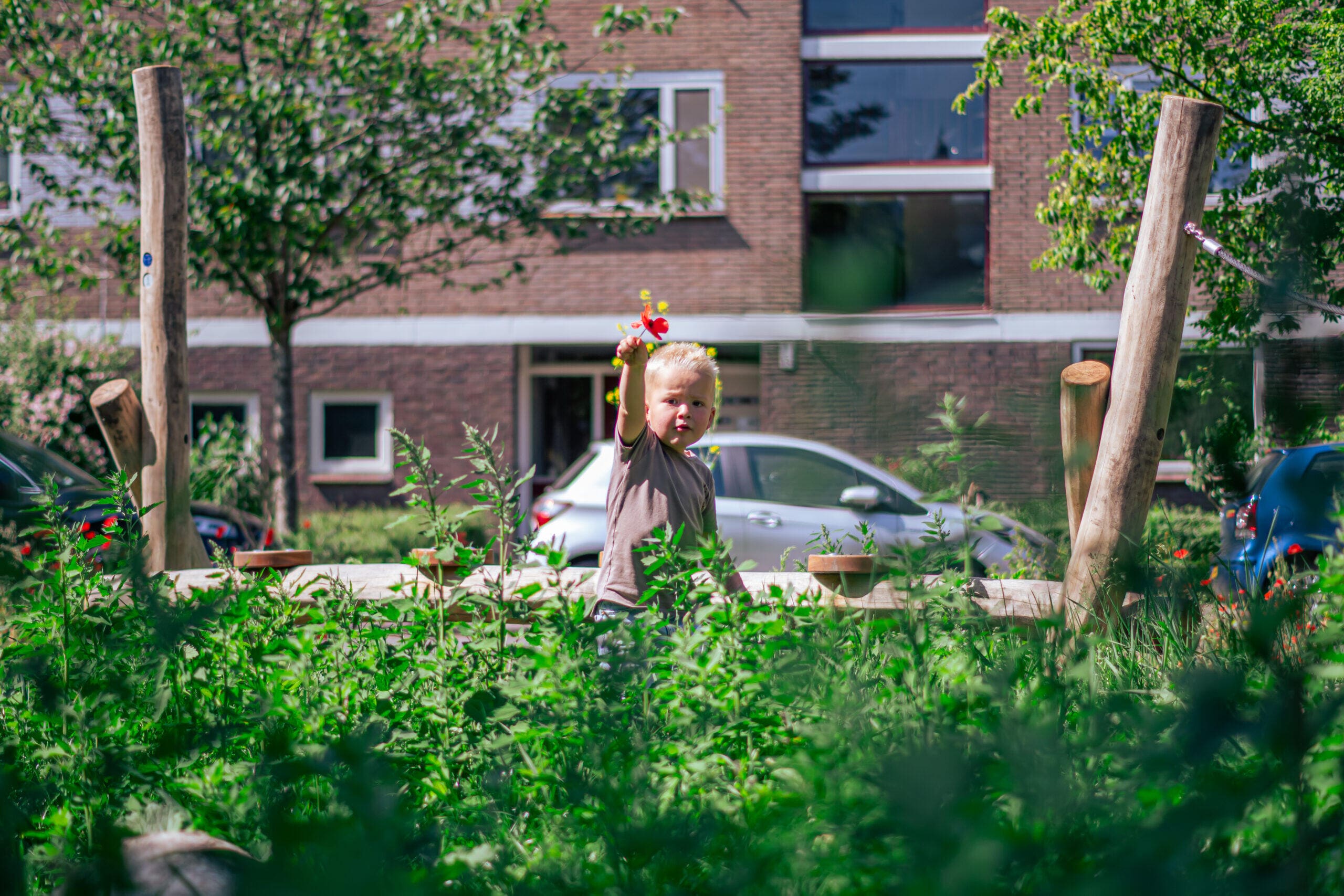 Speelplekken die verbinden in Overvecht