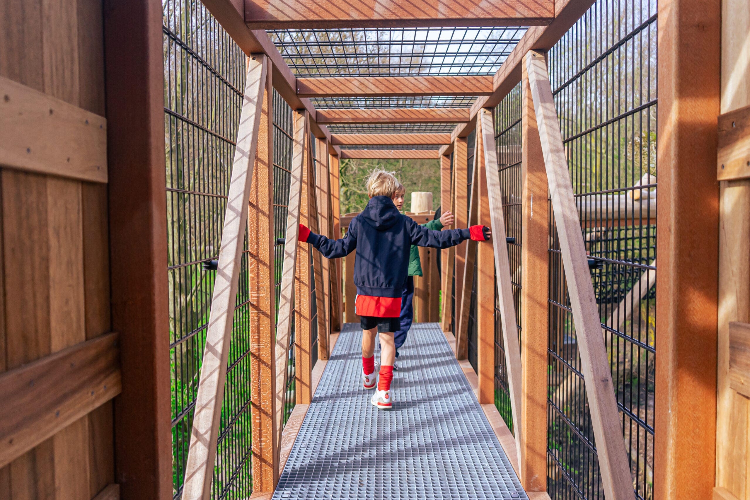 Nieuw klauterpad in het Vondelpark, Amsterdam