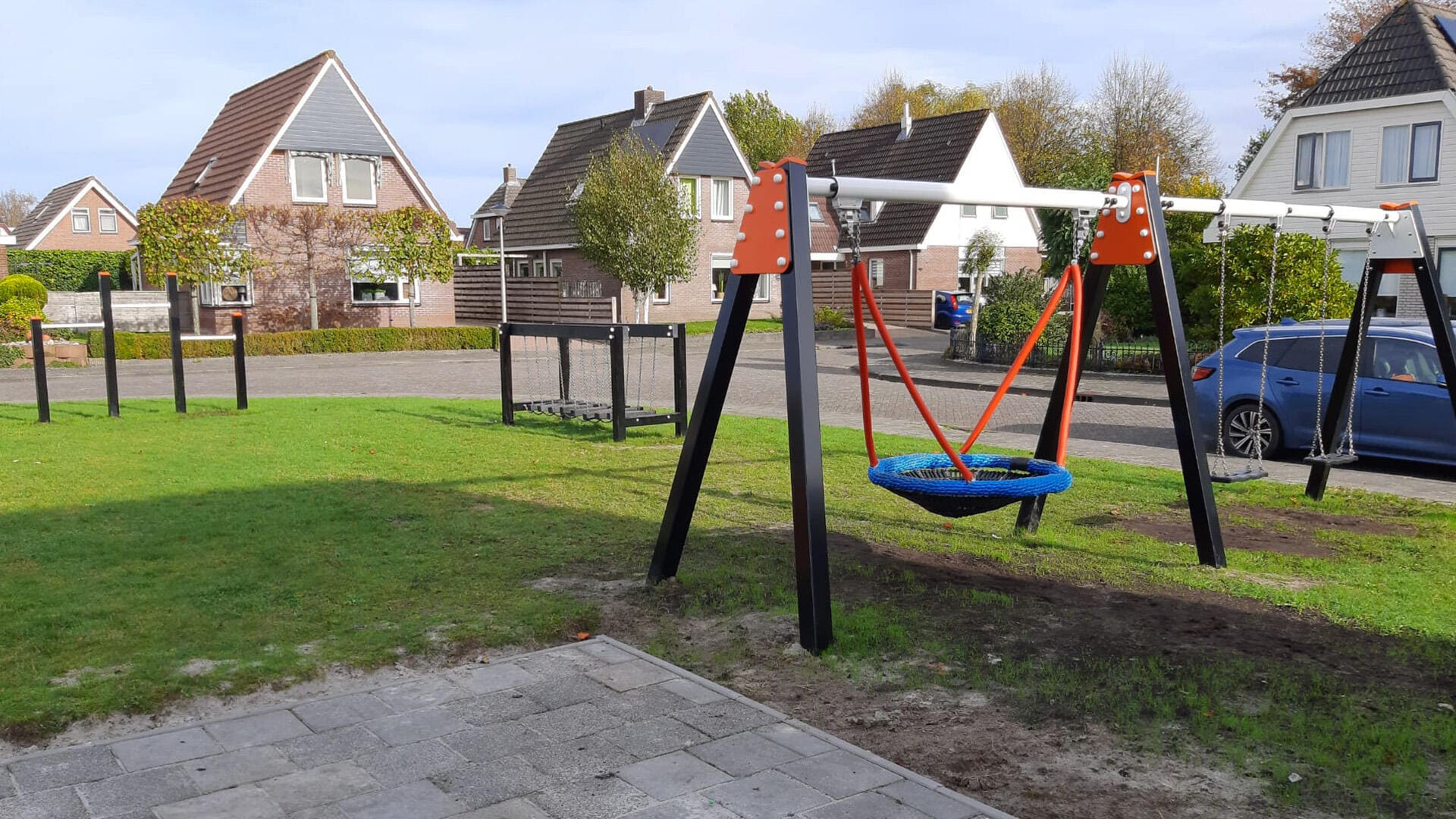 Erneuerter zentraler Spielplatz im Quartier
