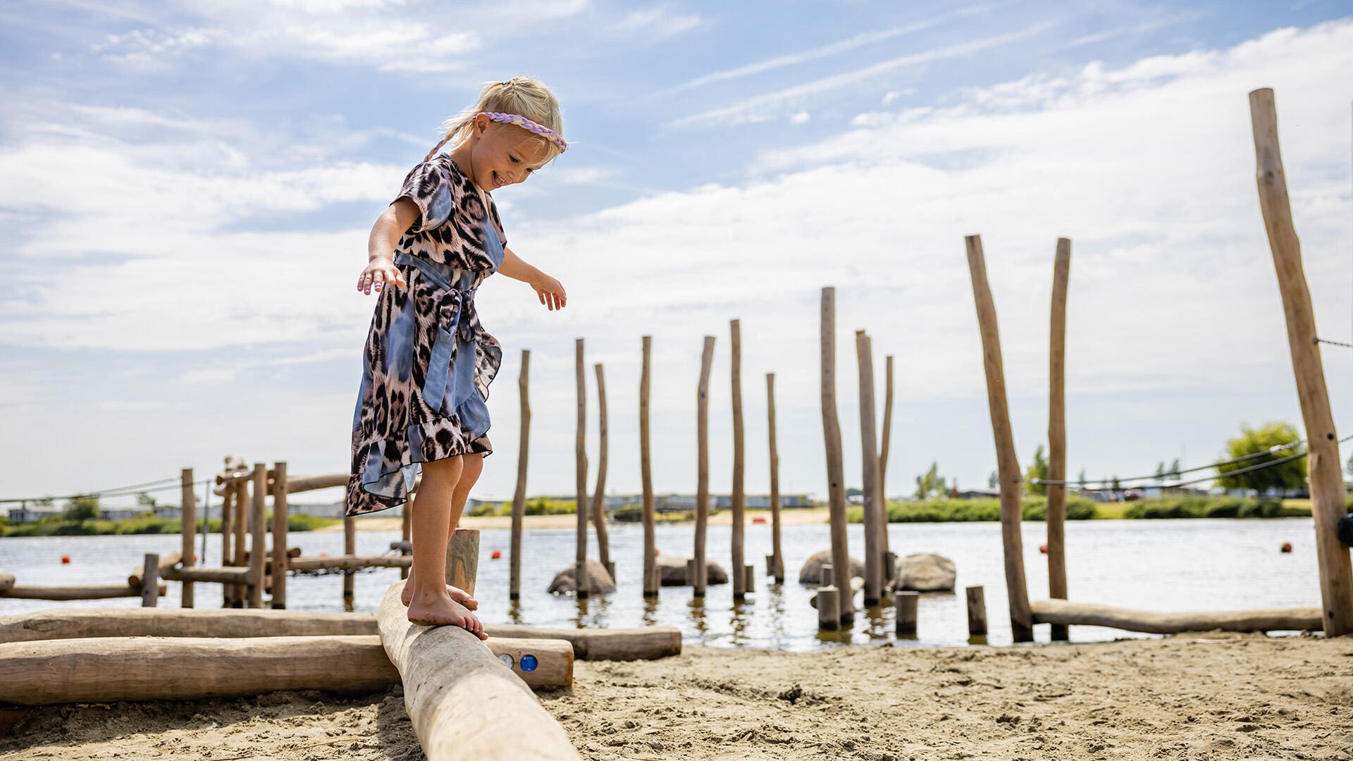 Natural and adventurous play at a recreation centre