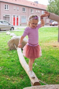 Balanceren aan de hand van je vader of moeder.