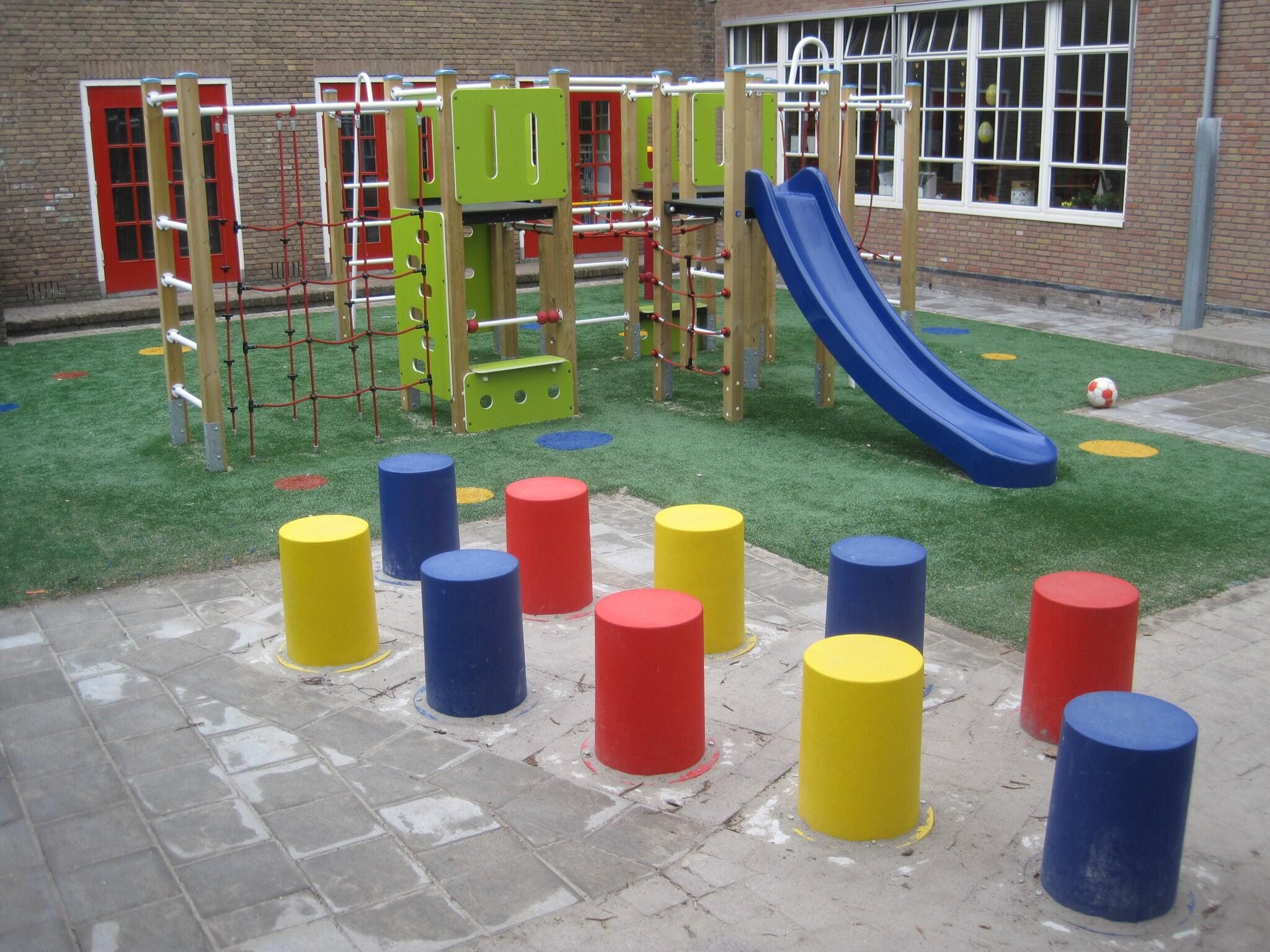 Layout of the OBS Wilgenhoek schoolyard