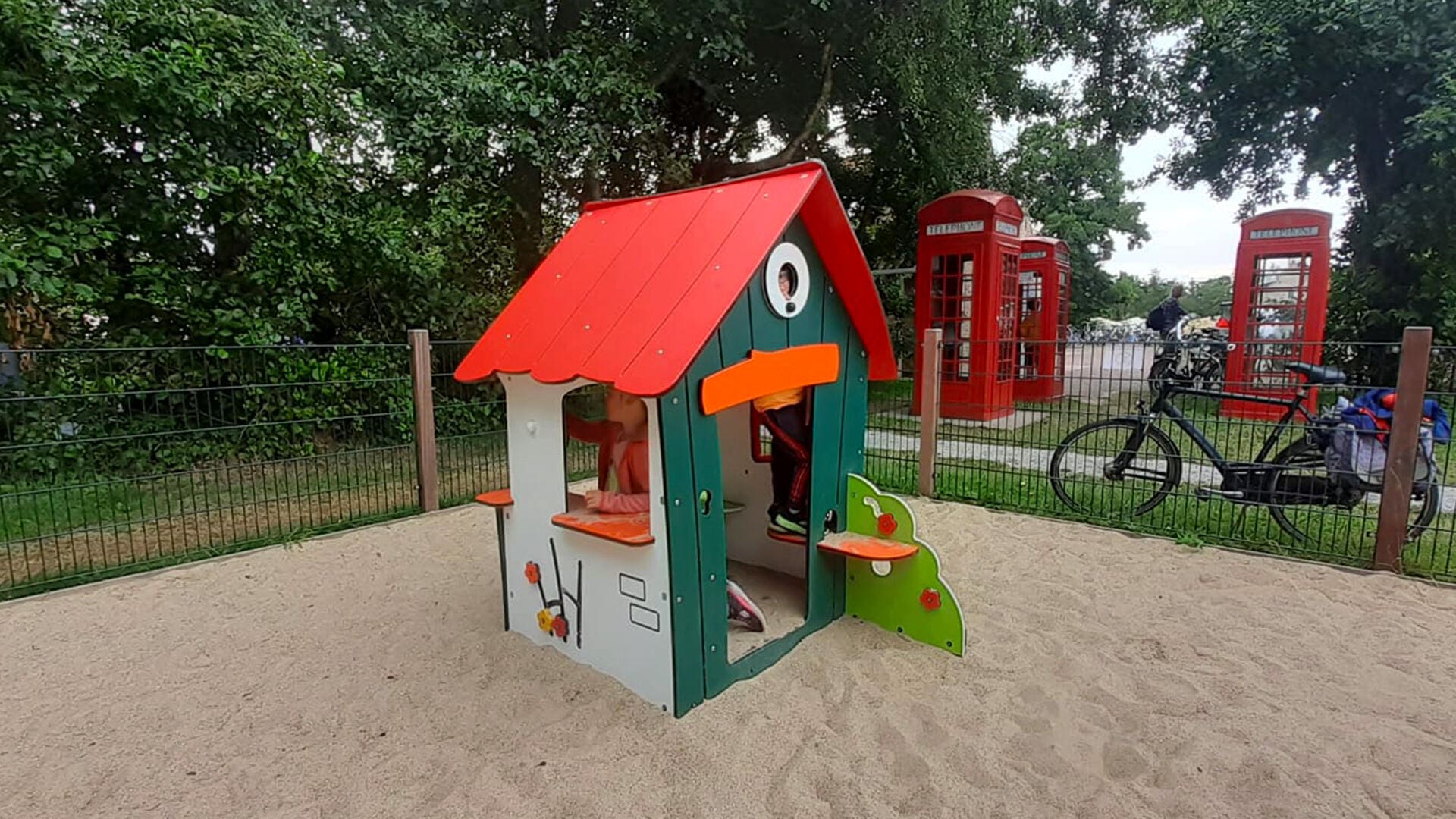Farm-themed play area