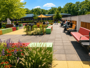Pleininrichting middelbare school